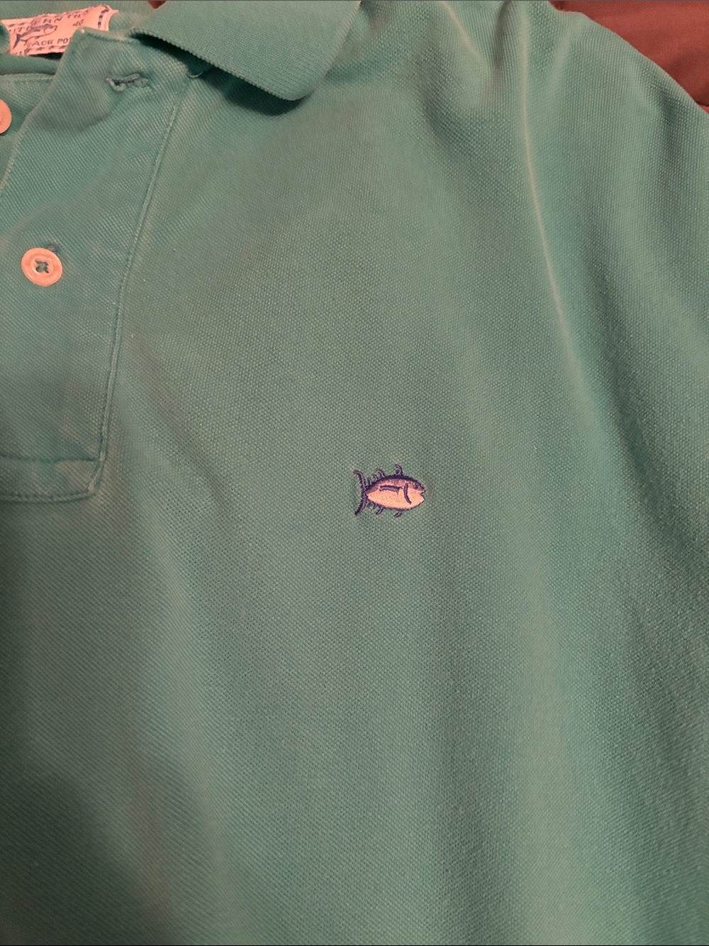 Men's Southern Tide Teal Polo Shirt with Small Logo